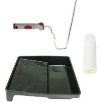 Veba Verfroller anti spat lakroller profi schilderset met softgrip beugel en verfbak 25 cm - Verfrollers