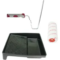 Veba Verfroller anti spat lakroller profi schilderset met softgrip beugel en verfbak 18 cm - Verfrollers