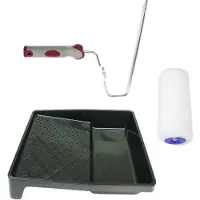 Veba Verfroller anti spat lakroller profi schilderset met softgrip beugel en verfbak 18 cm - Verfrollers