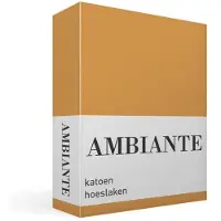 Ambiante - Katoen - Hoeslaken - 200x200 cm - Ochre