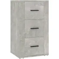 vidaXL Dressoir 40x33x70 cm bewerkt hout betongrijs