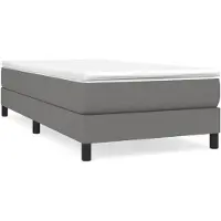 vidaXL Boxspring bed 80x200 cm stof donkergrijs