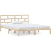 vidaXL Bedframe massief hout 120x190 cm