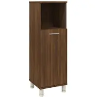 vidaXL Badkamerkast 30x30x95 cm bewerkt hout bruin eikenkleur