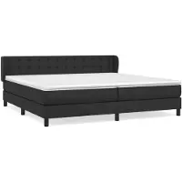 vidaXL Boxspring met matras kunstleer zwart 200x200 cm