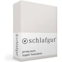 Schlafgut Pure Jersey Topper Hoeslaken L - 140x200 - 160x220 744 Sand Light