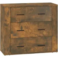 vidaXL Dressoir 80x33x70 cm bewerkt hout gerookt eikenkleurig