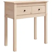 vidaXL Wandtafel 70x35x75 cm massief grenenhout