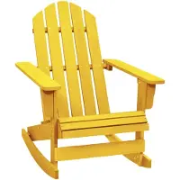 vidaXL Schommelstoel Adirondack massief vurenhout geel
