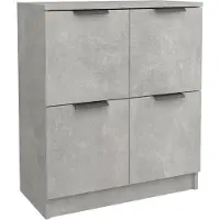 vidaXL Dressoir 60x30x70 cm bewerkt hout betongrijs