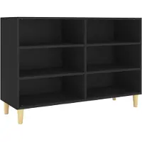 vidaXL Dressoir 103,5x35x70 cm bewerkt hout zwart