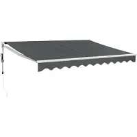 vidaXL Luifel automatisch uitschuifbaar 3x2,5 m antracietkleurig