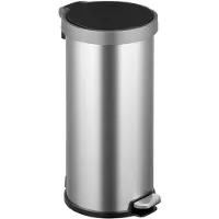EKO - Aria pedaalemmer rond 35 liter - Stainless steel - mat RVS
