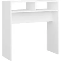vidaXL Wandtafel 78x30x80 cm bewerkt hout wit