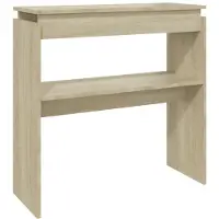 vidaXL Wandtafel 80x30x80 cm bewerkt hout sonoma eikenkleurig