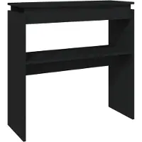 vidaXL Wandtafel 80x30x80 cm bewerkt hout zwart