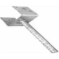Intergard U-pergoladrager paalhouder licht lange pen 101mm