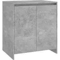 vidaXL Dressoir 70x41x75 cm bewerkt hout betongrijs