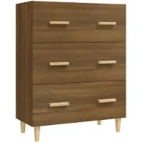 vidaXL Dressoir, bruin, eikenlook, 70x34x90 cm, houtvezel