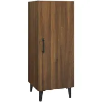 vidaXL Dressoir 34,5x34x90 cm bewerkt hout bruin eikenkleur