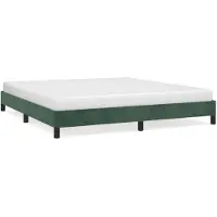 vidaXL Bedframe zonder matras, donkergroen, 180x200 cm, fluweel