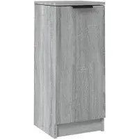 vidaXL Dressoir 30x30x70 cm bewerkt hout grijs sonoma eikenkleurig