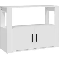 vidaXL Dressoir 80x30x60 cm bewerkt hout wit