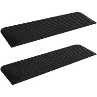 vidaXL Drempelhulpen 2 st 110x32x3,8 cm rubber