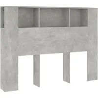 vidaXL Hoofdbordkast 140x18,5x104,5 cm betongrijs