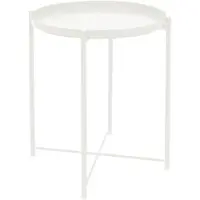 ML-Design Bijzettafel Anies | metaal wit 42x42x52 cm bijzettafels | NADUVI
