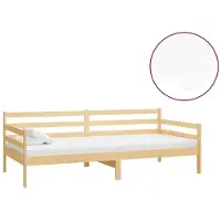 vidaXL Slaapbank met matras massief grenenhout 90x200 cm