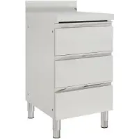 vidaXL Commerciële keukenkast met 3 lades 50x60x96 cm