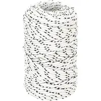 vidaXL Boottouw gevlochten 2 mm x 500 m polyester wit