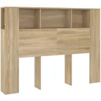 vidaXL Hoofdbordkast 140x18,5x104,5 cm sonoma eikenkleurig
