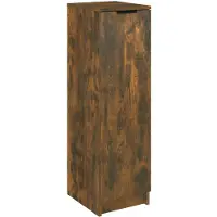 vidaXL Schoenenkast 30x35x100 cm bewerkt hout gerookt eikenkleurig