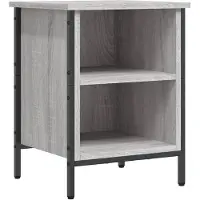 vidaXL Schoenenkast 38x35x50 cm bewerkt hout grijs sonoma eikenkleurig