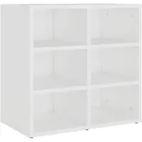 vidaXL Schoenenkast 52,5x30x50 cm wit