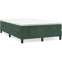 vidaXL Boxspring bed 120x200 cm fluweel donkergroen