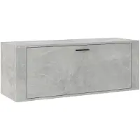 vidaXL Wandschoenenkast 100x35x38 cm bewerkt hout betongrijs