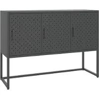 vidaXL Dressoir 105x35x75 cm staal antracietkleurig