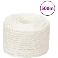 vidaXL Werktouw 12 mm 500 m polypropeen wit