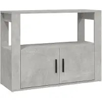 vidaXL Dressoir 80x30x60 cm bewerkt hout betongrijs