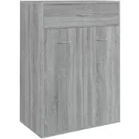 vidaXL Schoenenkast 60x35x84 cm bewerkt hout grijs sonoma