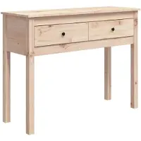vidaXL Wandtafel 100x35x75 cm massief grenenhout