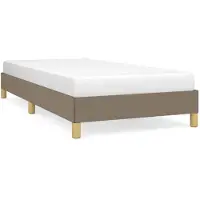vidaXL Bedframe zonder matras, taupe, 80x200 cm, stof