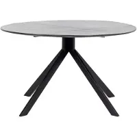 Giga Meubel Eettafel Batti Zwart Rond 130cm