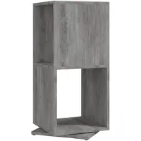 vidaXL Draaikast 34,5x34,5x75,5 cm spaanplaat betongrijs