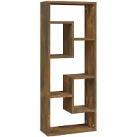 vidaXL Wandschap 36x16x90 cm bewerkt hout gerookt eikenkleurig