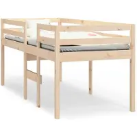 vidaXL Hoogslaper massief grenenhout 90x200 cm