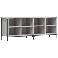 vidaXL Schoenenkast 131x35x50 cm bewerkt hout grijs sonoma eikenkleur